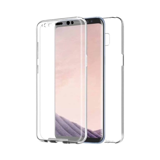 Capa de Silicone 360º para Samsung Galaxy S8 Plus Transparente